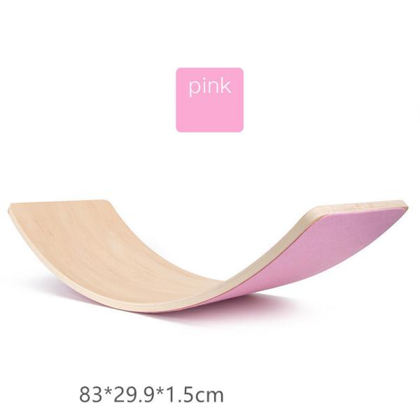 Kids Curved Wooden Balance Board For Sensory Training