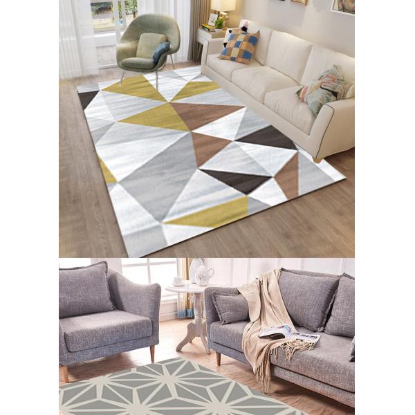 Geometric Bedroom Floor Carpets 60*90cm 80*120cm Living Room Rug Anti Slip