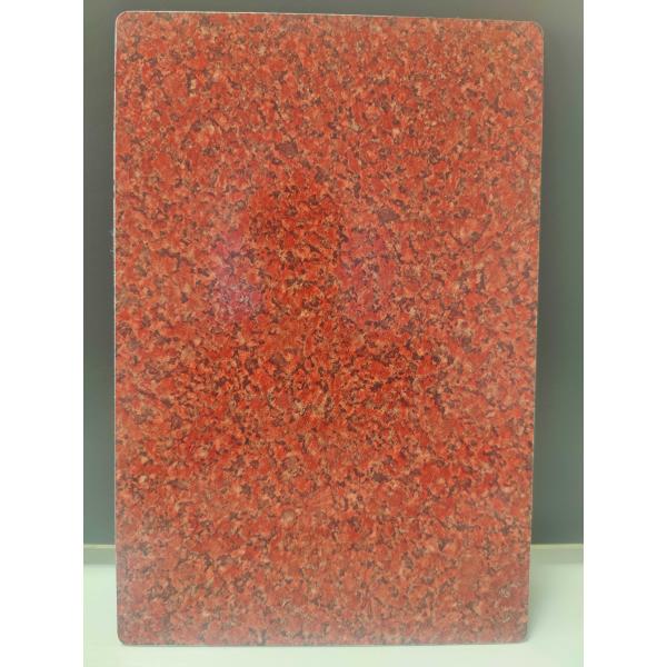 ПВДФ ACP Листы для кафе дизайн интерьера 4,0 мм Толщина камень Зерно Поверхность 0,25 мм Алюминиевый слой