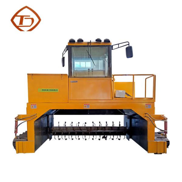 Crawler Compost Turner Organic Fertilizer Equipment 1500-1800m3/H