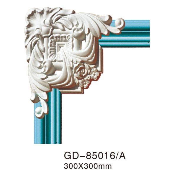 GD-85016 Safety Pu Foam Flat Flame Resistance Residential Corner Mouldings For Home Decor