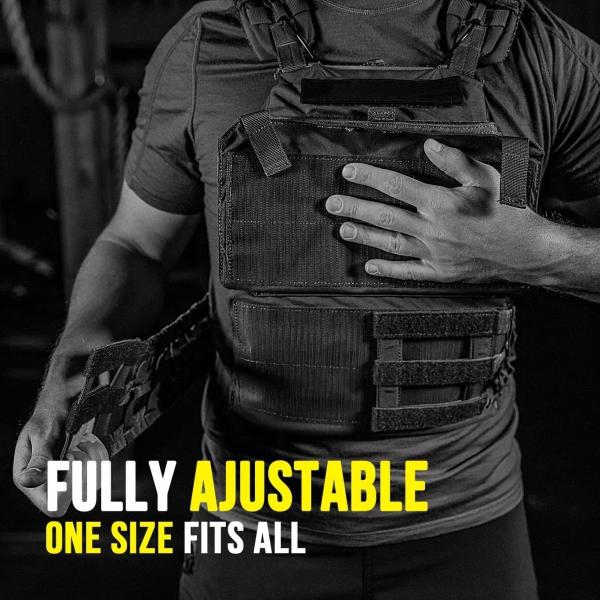 Padded Tactical Gun Bag Carry Army Military Weighted Vest With Plates 20kg