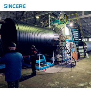 Fabricante de líneas de máquinas de extrusión de tuberías de enrollamiento en espiral de pared hueca de gran diámetro de HDPE