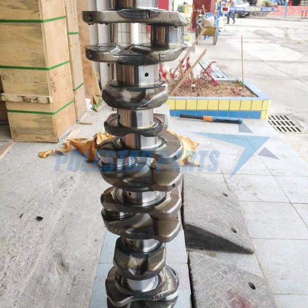 Forged Steel Engine Crankshaft Parts 134112410A Diesel J08E SK350-8 13411-2241