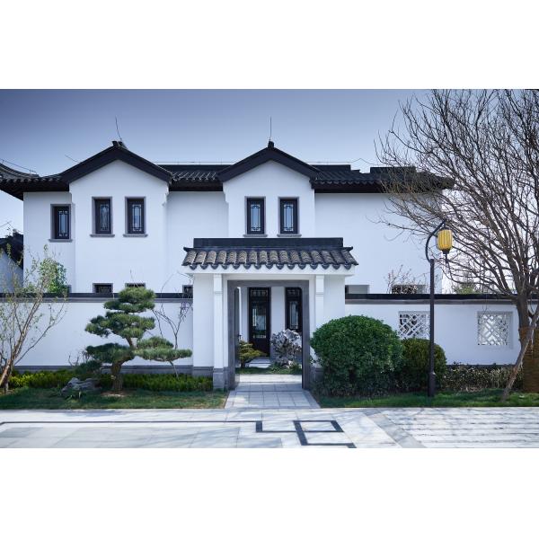 Плитки края крыши черепиц глины дизайна виллы серый цвет классической китайской естественный