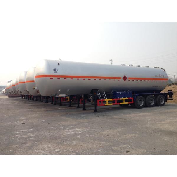 56000L Liquefied Petroleum Gas Lorry Tanker Trailer 3 Axles For LPG