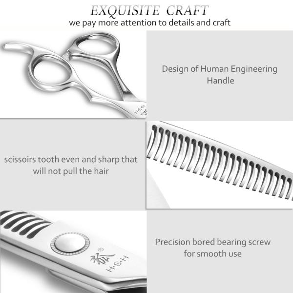 26 Teeth Special Hairdressing Scissors , Silver Color Hair Thinning Shears