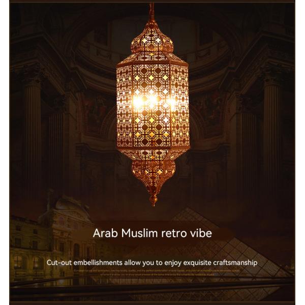 Small Vintage Copper Chandelier For Restaurant Church Lighting Solutions