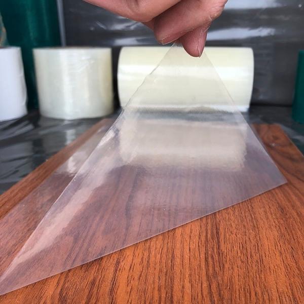 Película protetora adesiva PE para superfícies de móveis transparentes para pisos de madeira dura