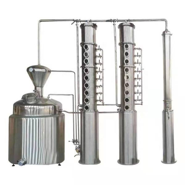 1.5kw Red Copper Vodka And Whisky Alcohol Distillation Brewery Equipment For Products