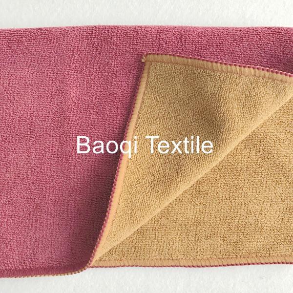 2 color 100% poly 200g 2 layers kitchen towels，microfiber tea towels dry water kitchen towels cleaning rags size 30*30cm
