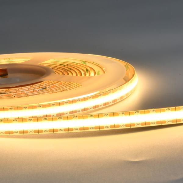 Single Color Mini Cut COB Led Strip Light 12 Volt IP20 Rating