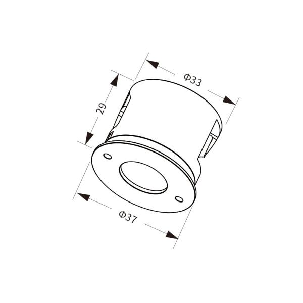 1.5W Recessed LED Handrail Lights with Easy Installation and Single Color or RGB Light Options IP67