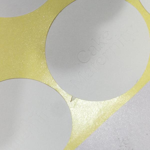 1.5in Garments Embossed Printable Self Adhesive Labels Recycled Paper Sticker Printing