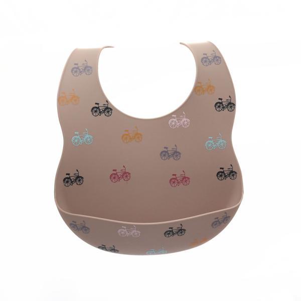 Baby Eating Wearable Soft  FDA BPA Free Baby Bib Food Catcher