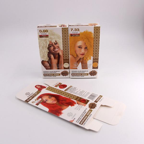 350gsm White Board hair packaging box Customized Size