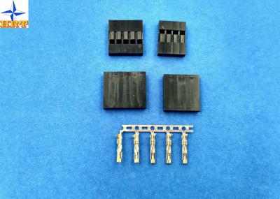 No Breakdown 2.54mm Pitch Wire To Board Connector One Row Tin-Plated / Gold-Flash Contact