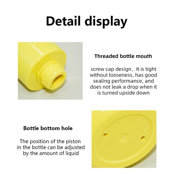 PETG КАК пластиковая безвоздушная упаковка солнцезащитного крема бутылки 30ml 50ml Cosmestic насоса