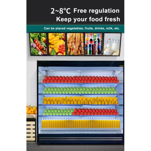 Большая емкость Refrigerated охладитель шкафа дисплея R134a коммерчески прямоугольный