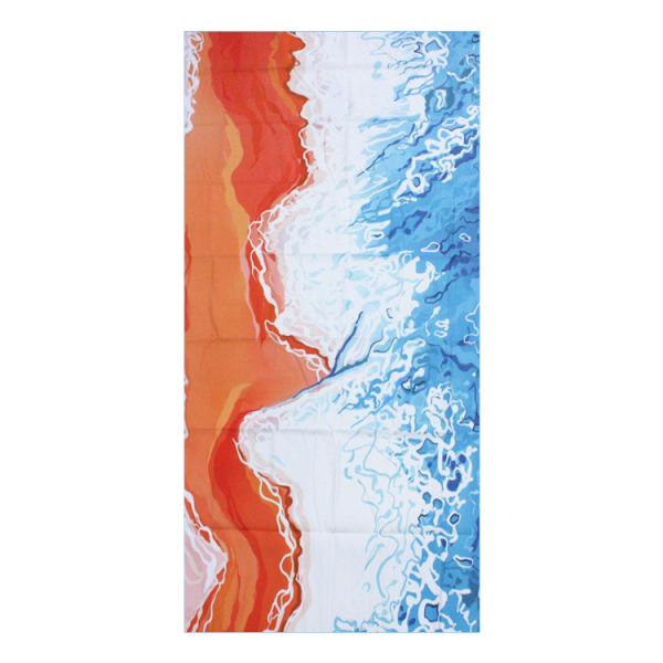 Manufactory Custom Printed Microfiber Sand Free Printed Beach Towel With Custom Logo Quick Dry Compact Towel for Summer Camping Travel