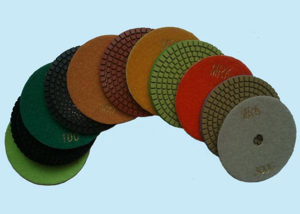 100mm 4 Inch Diamond Wet Resin Polishing Pads High Efficient disc