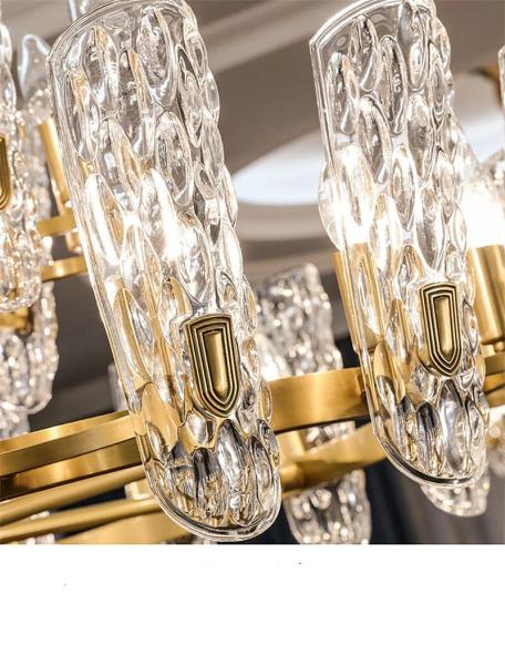 JYLIGHTING  Customization Wedding Ceiling Nordic Modern Pendant Light Retro Luxury Restaurant Coffee Shop K9 Crystal Chandelier Modern Pendant Light