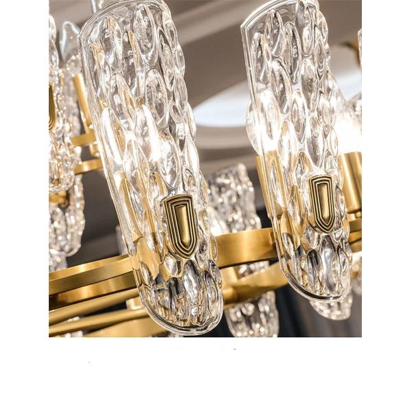 JYLIGHTING  Customization Wedding Ceiling Nordic Modern Pendant Light Retro Luxury Restaurant Coffee Shop K9 Crystal Chandelier Modern Pendant Light