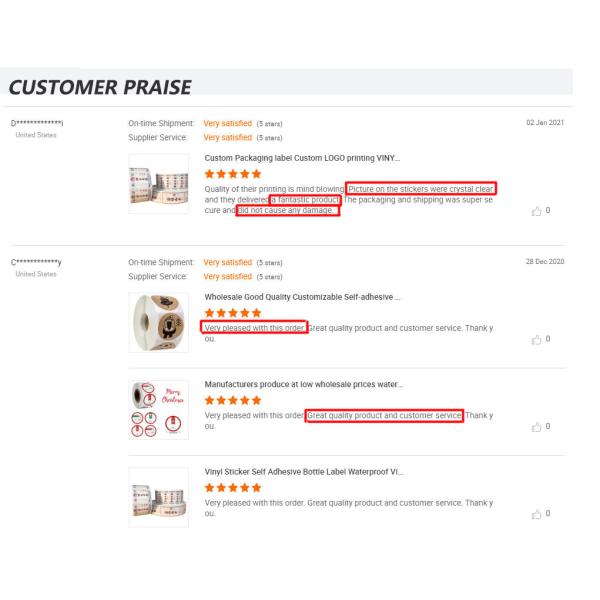 Eco-Friendly Self-Adhesive Back Glue Logo for Packaging Printing and Small Trademark