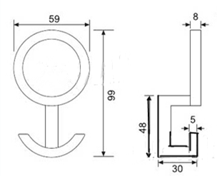 Article Gold Coat Cloth Hanging Hooks Chrome Bag Holder For Livingroom Decoration Hardwares