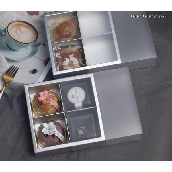 коробка бумаги Mooncake бумажной коробки пищевого контейнера 20x14x6cm Biodegradable с крышкой