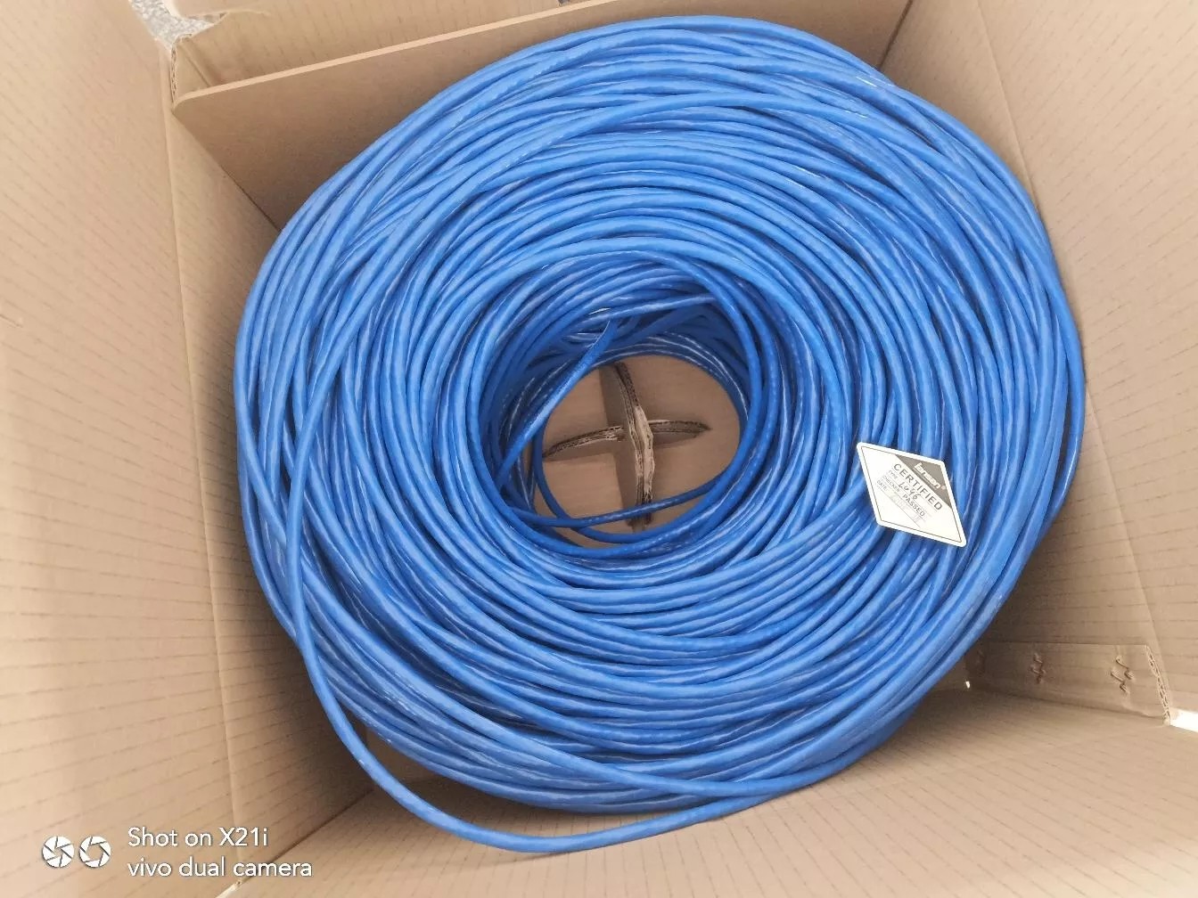 Twister 4 пары кабеля FTP Cat6 23AWG 0.56mm ДО РОЖДЕСТВА ХРИСТОВА 305m вытягивает вне локальные сети коробки