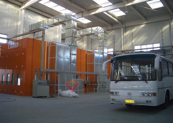 Cabine de pulverizador completa do Downdraft do fluxo de ar da câmara da pintura do ônibus para o veículo
