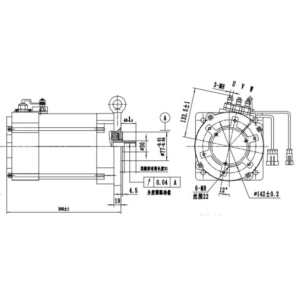Energy Saving 4kW AC Motor for Low-speed electric pickup truck