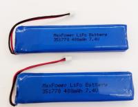 351770 bateria do polímero do lítio de MSDS UN38.3 400mAh 7.4V
