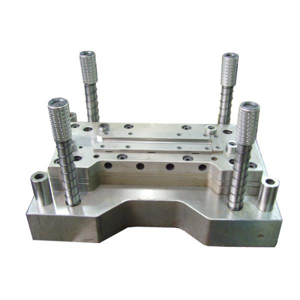 Bending Stamped Sheet Metal Parts , Custom Die Cut Elongated Slot Steel Channel