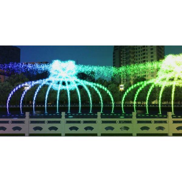 3D цифровой музыкальный фонтан воды соприкосновение высокий спрей