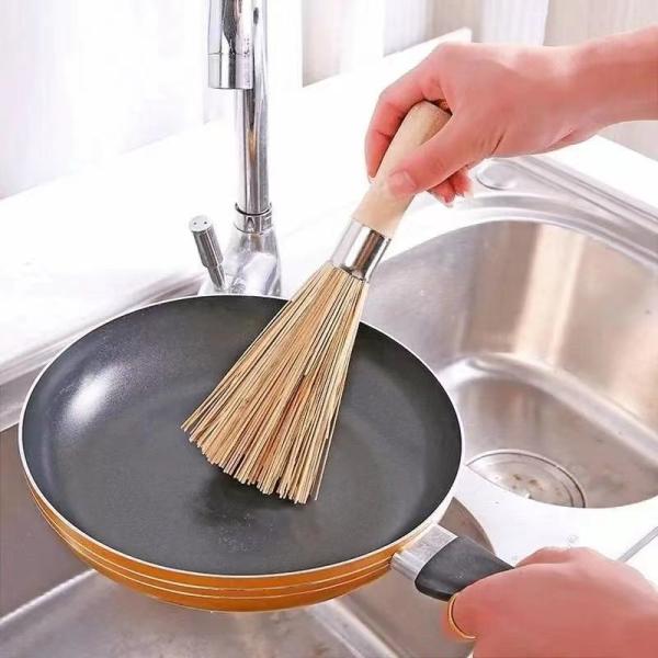 250mm Biodegradable Bamboo Brown Brushes In Kitchen Restaurants And Bars Practiced Tool