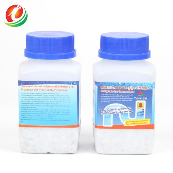 Lavabo blanc et bleu nettoyant la poudre 268g/Bottle de soude caustique
