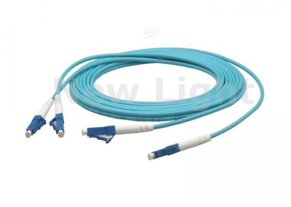 3M LC TO LC Fiber Optic Cable , Blue Duplex Single Mode OM3 Fiber Optic Cable