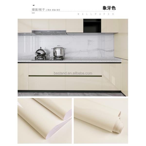 Easy DIY Installation Oil Proof Wallpaper Sticker for Entertainment Furniture Decoration