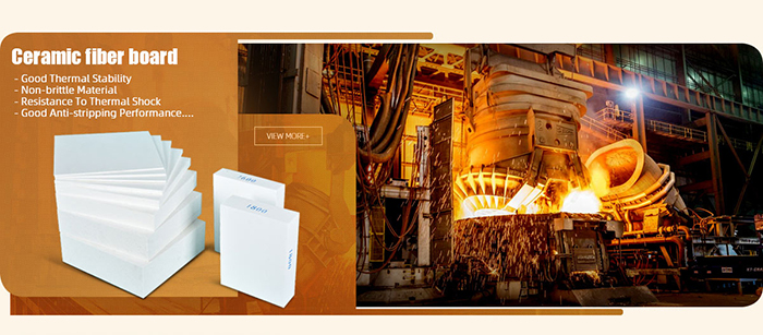 High Temp Furnace Ceramic Fiber Board Fireproof Insulation 1260°C - 1600°C