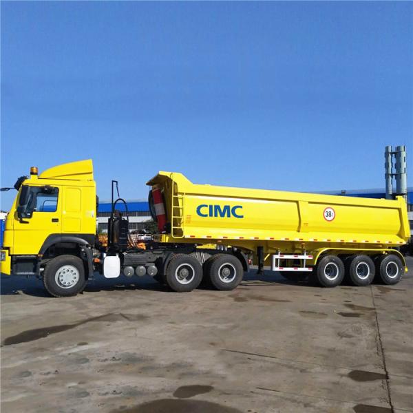 60 Ton 50mm Kingpin CIMC U Shape Tractor Tipper Trailer