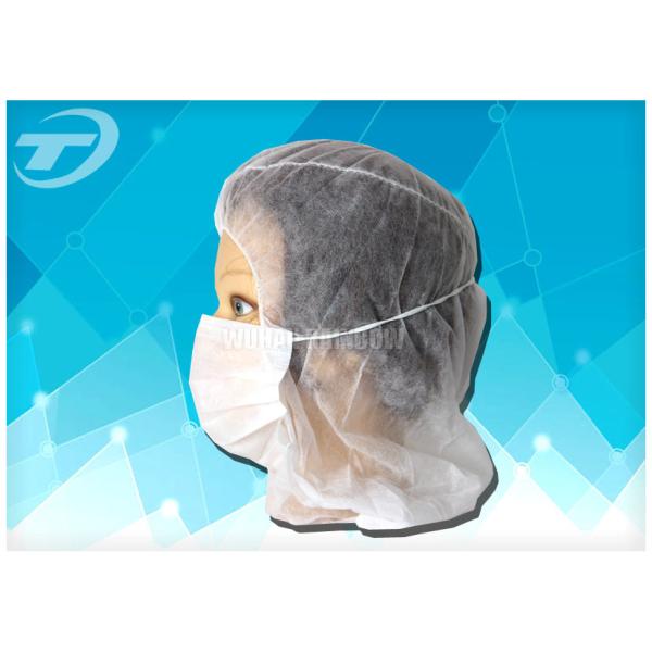 Disposable Nonwoven Astronaut Hat With 3ply Earloop Face Mask