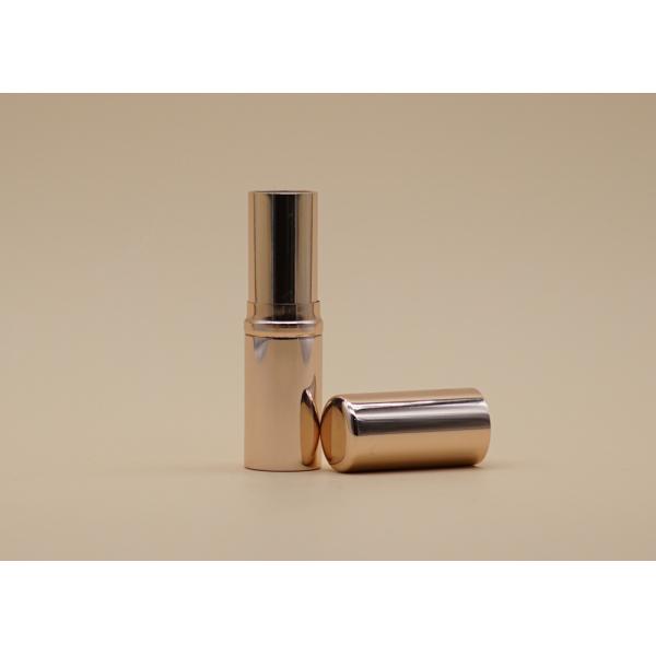 Яркие розовые трубки бальзама губы золота, алюминиевая пластмасса трубки губной помады внутренняя