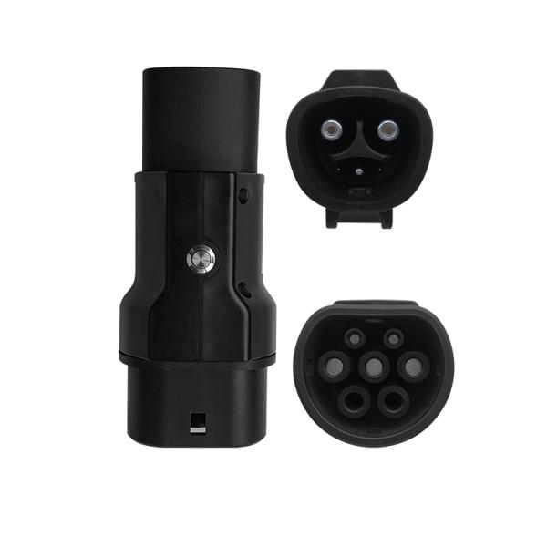 Compact and Portable 220V 7KW 32A Adapter for Tesla Car Type 1 Charging Pile to Tesla Car EV Charge Customized Plug Type1