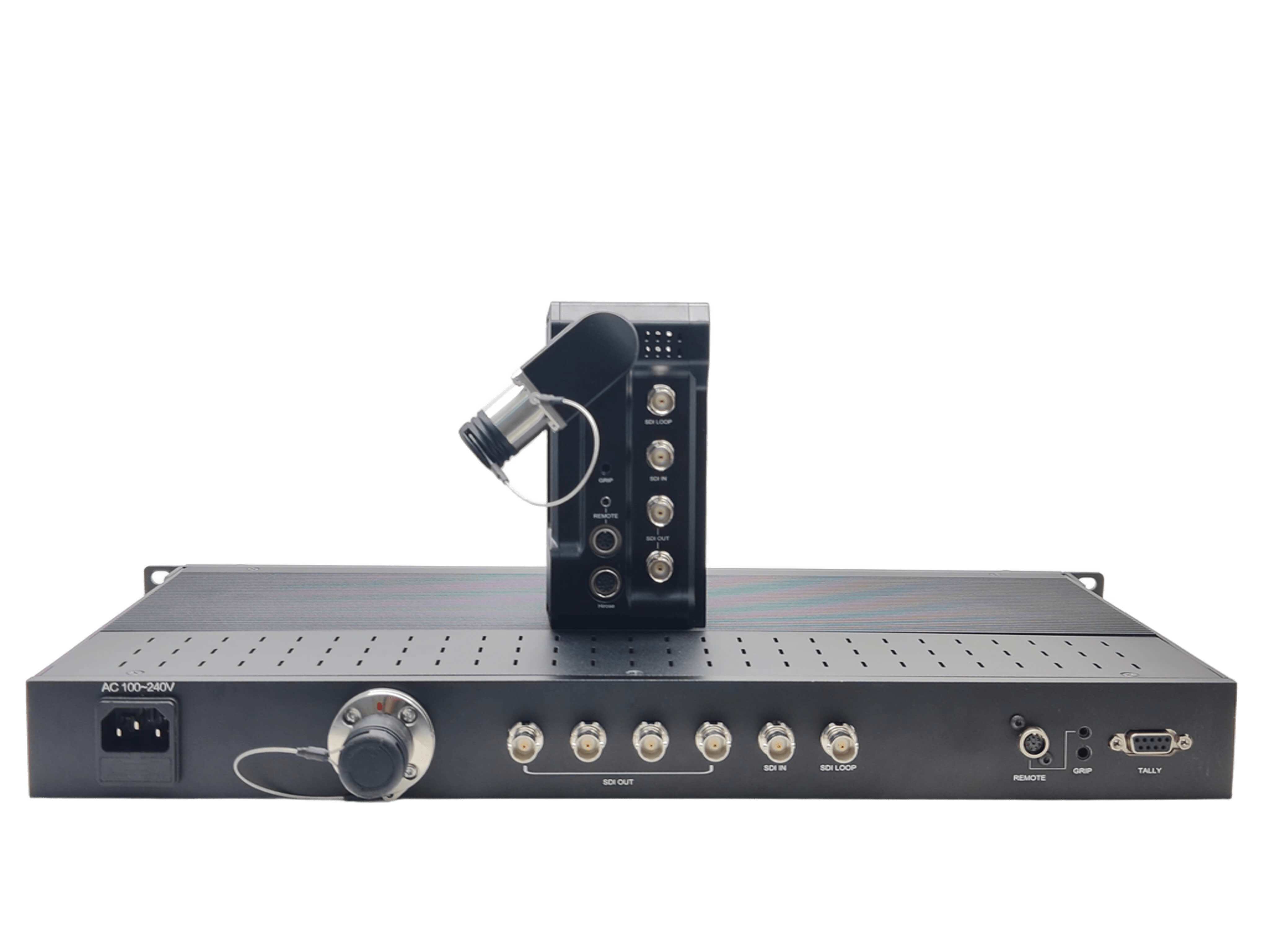 SMPTE Remote Control 4K 12G-SDI Fiber Transmission System With PGM Video Return