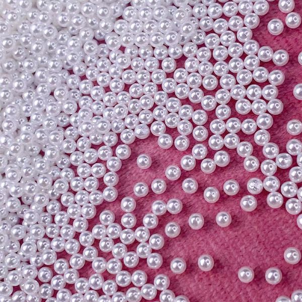 ABS High Brightness Round Pearls Diy Loose Beads Bracelet Necklace Accessories Beads Spot Wholesale