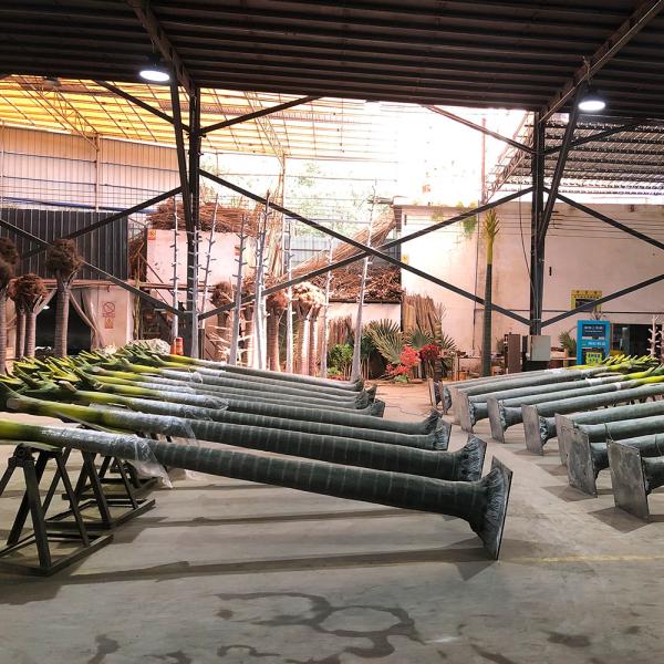 Custom Height 3-30m Evergreen Artificial Coconut Palm Tree For Outdoor Events