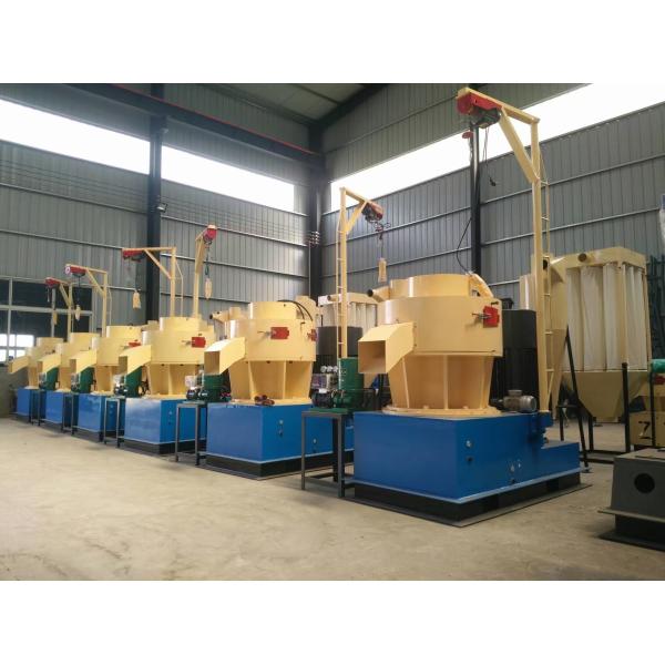 vertical ring die biomass wood pellet mill production line LSKJ550 1500kg per hour
