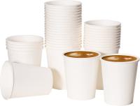 Copo de café do papel de parede do OEM único descartável com gravação da impressão de revestimento UV